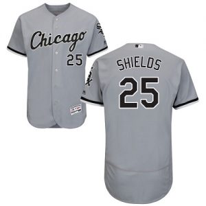 White Sox #25 James Shields Grey Flexbase Authentic Collection Stitched MLB Jersey