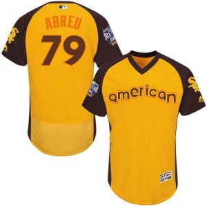 White Sox #79 Jose Abreu Gold Flexbase Authentic Collection 2016 All-Star American League Stitched MLB Jersey