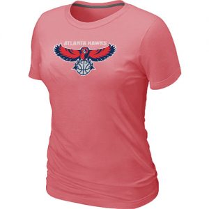 Women's NBA Atlanta Hawks Big & Tall Primary Logo T-Shirt Pink
