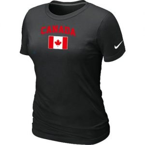 Women's Nike 2014 Olympics Canada Flag Collection Locker Room T-Shirt Black