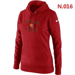 Women's Nike Cleveland Browns Heart & Soul Pullover Hoodie Red