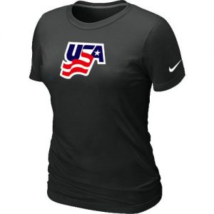 Women's Nike USA Graphic Legend Performance Collection Locker Room T-Shirt Black