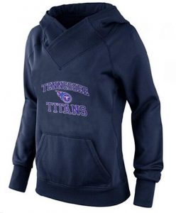 Women's Tennessee Titans Heart & Soul Pullover Hoodie Navy Blue