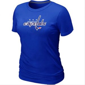 Women's Washington Capitals Big & Tall Logo Blue NHL T-Shirts