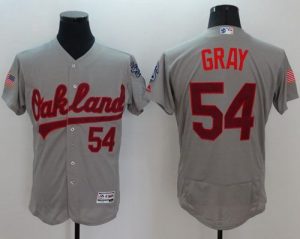 Athletics #54 Sonny Gray Grey Fashion Stars & Stripes Flexbase Authentic Stitched MLB Jersey