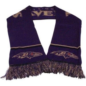Baltimore Ravens Ladies Metallic Thread Scarf Purple