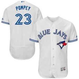 Blue Jays #23 Dalton Pompey White Flexbase Authentic Collection Stitched MLB Jersey