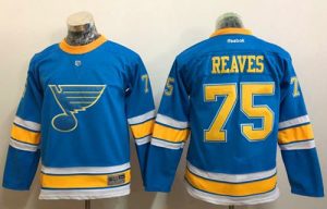 Blues #75 Ryan Reaves Light Blue 2017 Winter Classic Stitched Youth NHL Jersey
