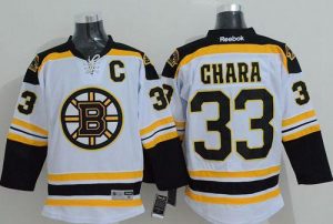 Bruins #33 Zdeno Chara White Stitched NHL Jersey