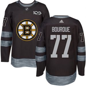 Bruins #77 Ray Bourque Black 1917-2017 100th Anniversary Stitched NHL Jersey