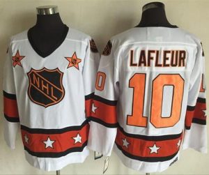 Canadiens #10 Guy Lafleur White Orange All Star CCM Throwback Stitched NHL Jersey
