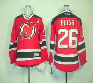 Devils #26 Patrik Elias Red Home Embroidered Youth NHL Jersey