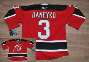 Devils #3 Ken Daneyko Embroidered Red NHL Jersey
