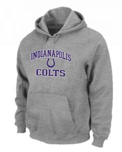 Indianapolis Colts Heart & Soul Pullover Hoodie Grey