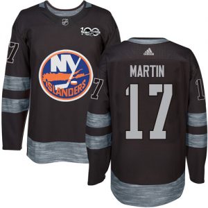 Islanders #17 Matt Martin Black 1917-2017 100th Anniversary Stitched NHL Jersey