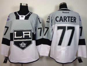 Kings #77 Jeff Carter White Grey 2015 Stadium Series Stitched NHL Jersey
