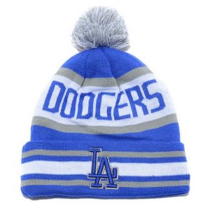 MLB Los Angeles Dodgers Logo Stitched Knit Beanies 002