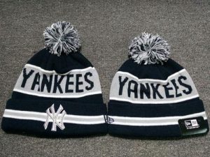 MLB New York Yankees Logo Stitched Knit Hat 012