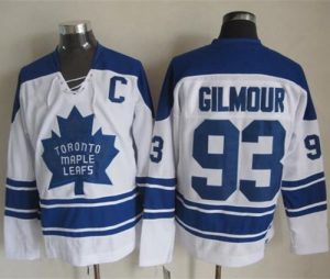 Maple Leafs #93 Doug Gilmour White CCM Throwback Third Stitched NHL Jersey