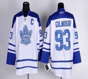 Maple Leafs #93 Doug Gilmour White Third Embroidered NHL Jersey