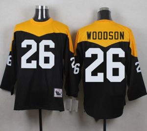 Mitchell And Ness 1967 Steelers #26 Rod Woodson Black Yelllow Throwback Men's Stitched NFL Jersey