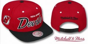 Mitchell and Ness NHL New Jersey Devils Stitched Snapback Hats 005