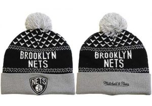 NBA Brooklyn Nets Logo Stitched Knit Beanies 021