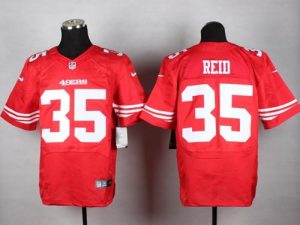 Nike 49ers #35 Eric Reid Red Team Color Men's Stitched NFL Elite Jersey