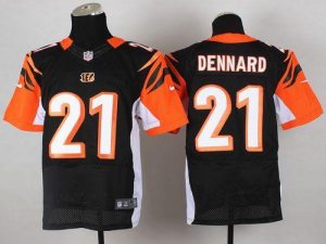 Nike Bengals #21 Darqueze Dennard Black Team Color Men's Stitched NFL Elite Jersey