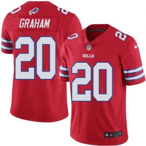 Nike Bills #20 Corey Graham Red Men's Stitched NFL Elite Rush Jersey