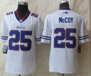 Nike Bills #25 LeSean McCoy White Men's Stitched NFL New Limited Jersey