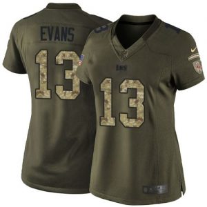 Nike Buccaneers #13 Mike Evans Green Women's Stitched NFL Limited Salute to Service Jersey