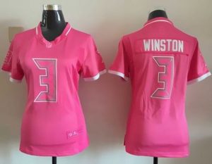 Nike Buccaneers #3 Jameis Winston Pink Women's Stitched NFL Elite Bubble Gum Jersey