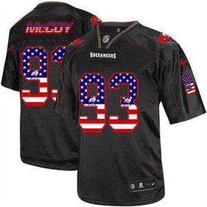 Nike Buccaneers #93 Gerald McCoy Black Men's Stitched NFL Elite USA Flag Fashion Jersey