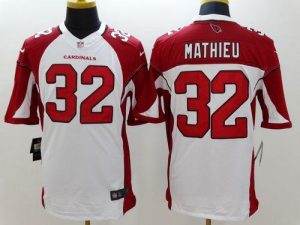Nike Cardinals #32 Tyrann Mathieu White Men's Stitched NFL Limited Jersey