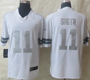 Nike Chiefs #11 Alex Smith White Men's Stitched NFL Limited Platinum Jersey