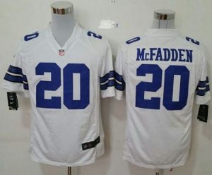 Nike Cowboys #20 Darren McFadden White Men's Stitched NFL Game Jersey