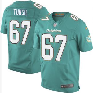 Nike Dolphins #67 Laremy Tunsil Aqua Green Team Color Men's Stitched NFL New Elite Jersey