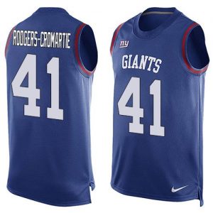 Nike Giants #41 Dominique Rodgers-Cromartie Royal Blue Team Color Men's Stitched NFL Limited Tank Top Jersey