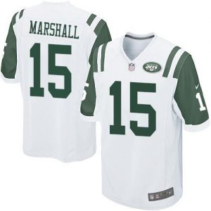 Nike Jets #15 Brandon Marshall White Youth Stitched NFL Elite Jersey