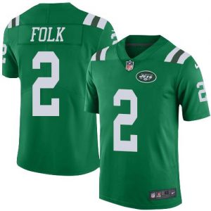 Nike Jets #2 Nick Folk Green Men's Stitched NFL Elite Rush Jersey