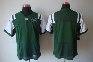 Nike Jets Blank Green Team Color Men's Embroidered NFL Elite Jersey