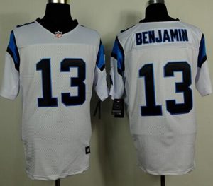 Nike Panthers #13 Kelvin Benjamin White Men's Stitched NFL Elite Jersey