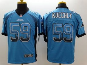 Nike Panthers #59 Luke Kuechly Blue Alternate Men's Stitched NFL Elite Drift Fashion Jersey