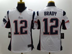 Nike Patriots #12 Tom Brady White Men's Stitched NFL Limited Jersey