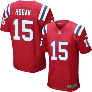 Nike Patriots #15 Chris Hogan Red Alternate Men's Stitched NFL Elite Jersey