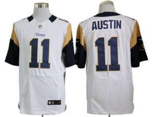 Nike Rams #11 Tavon Austin White Men's Embroidered NFL Elite Jersey
