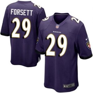 Nike Ravens #29 Justin Forsett Purple Team Color Youth Stitched NFL New Elite Jersey