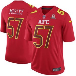 Nike Ravens #57 C.J. Mosley Red Men's Stitched NFL Game AFC 2017 Pro Bowl Jersey