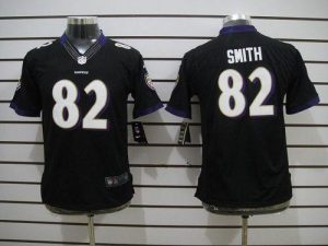 Nike Ravens #82 Torrey Smith Black Alternate Youth Embroidered NFL Limited Jersey